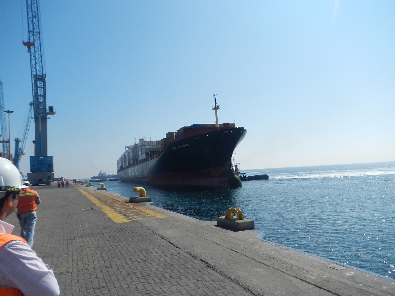 Ship at dock representing transportation and logistics auditing