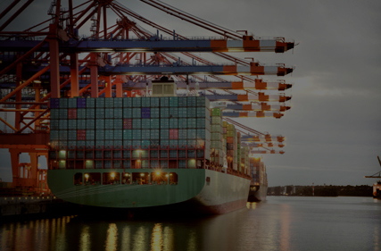 Cargo ship representing global supply chain auditing services
